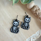 Skeleton Cat Earrings