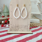 Scalloped Teardrop Earrings
