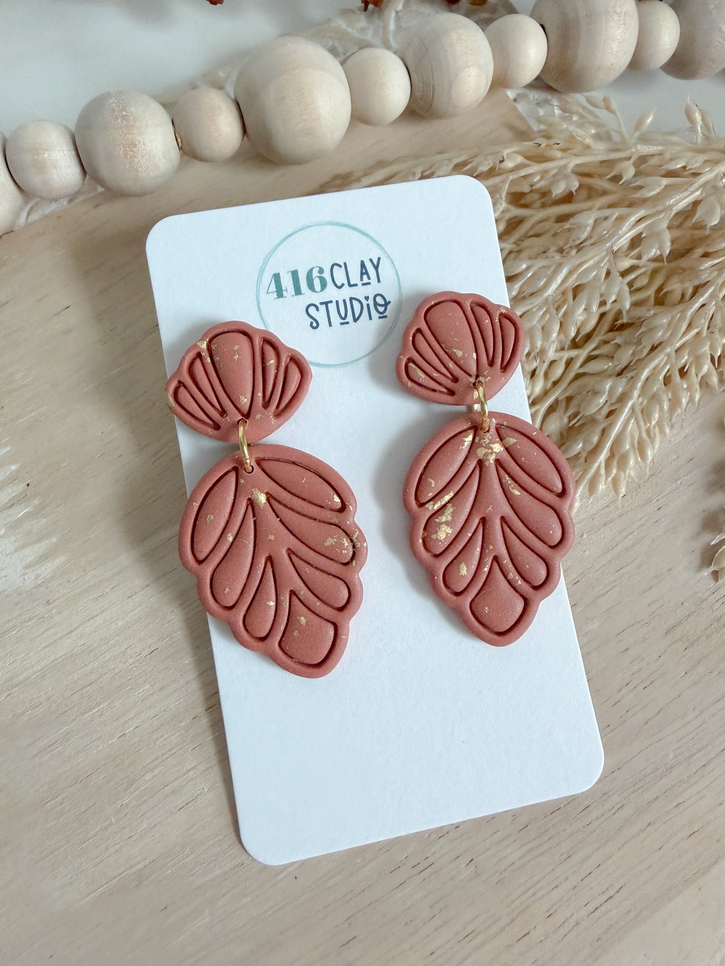 Autumn Petal Drop Earrings