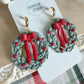 Christmas Wreath Earrings