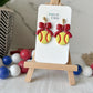 Softball Bow Earrings (multiple color options)
