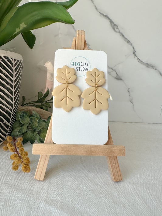 Autumn Leaf Dangle Earrings (three color options)
