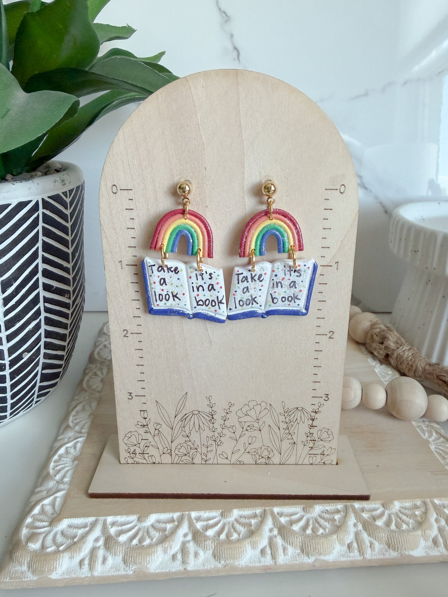 Let's Read Earrings