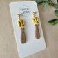 Bat & Ball Earrings (softball & baseball)