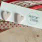 Sparkly Heart Stud Earrings