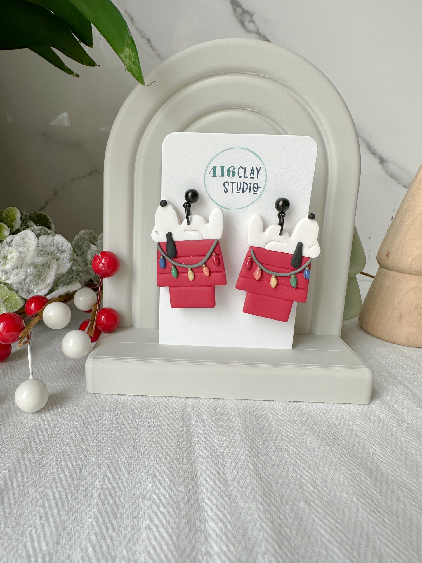 Festive Pup Earrings