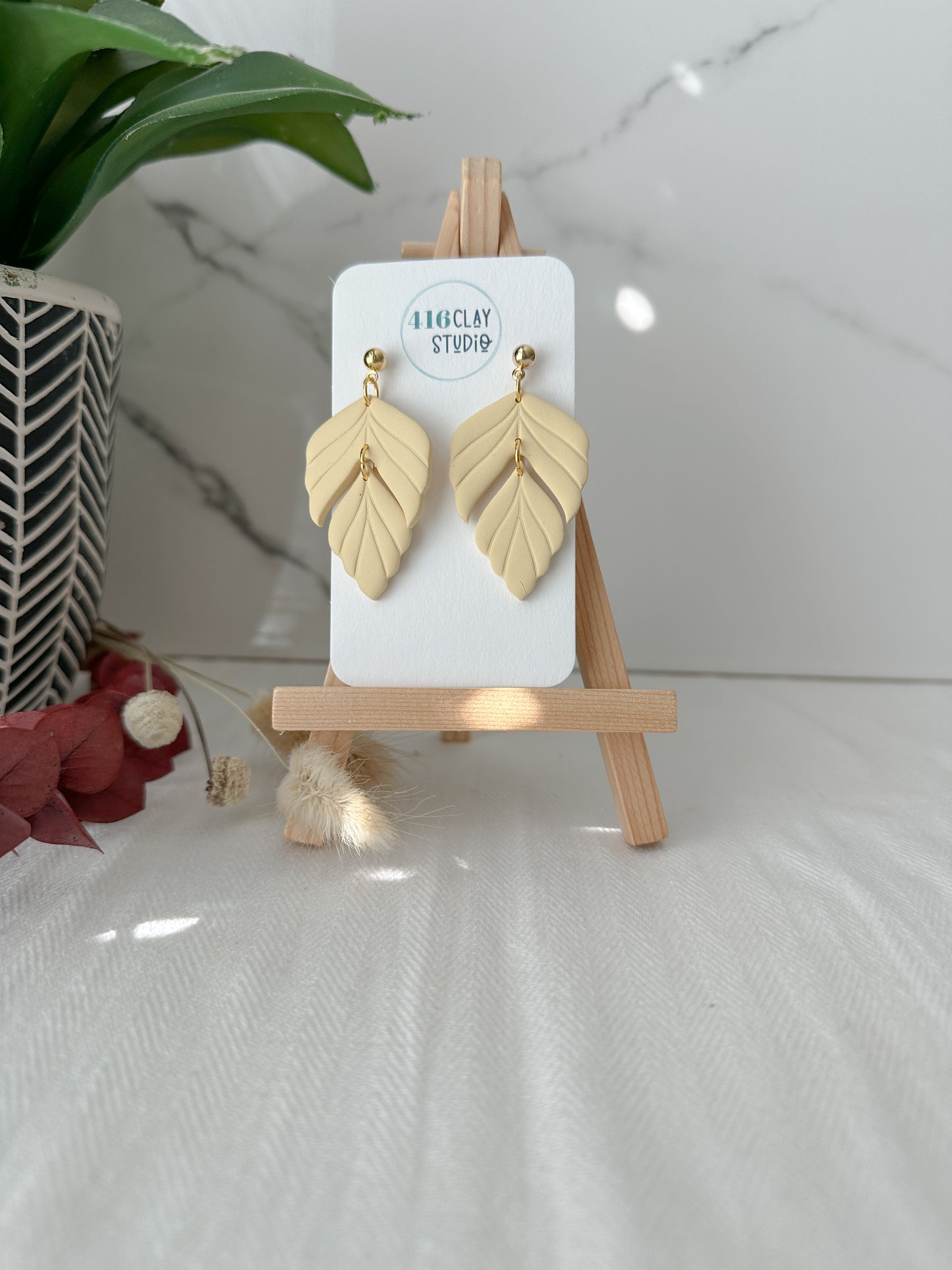 Botanical Dangle Earrings (4 color options)