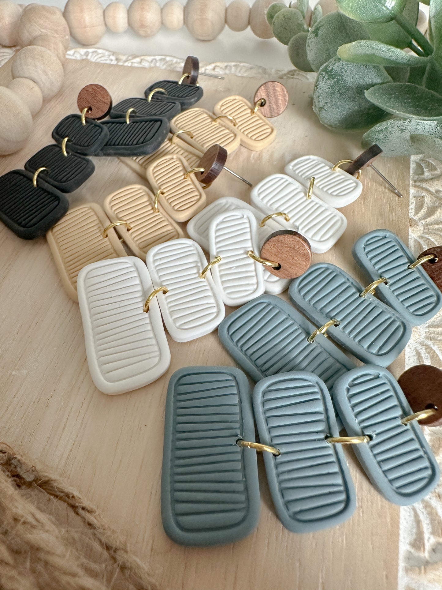 Textured Tide Earrings