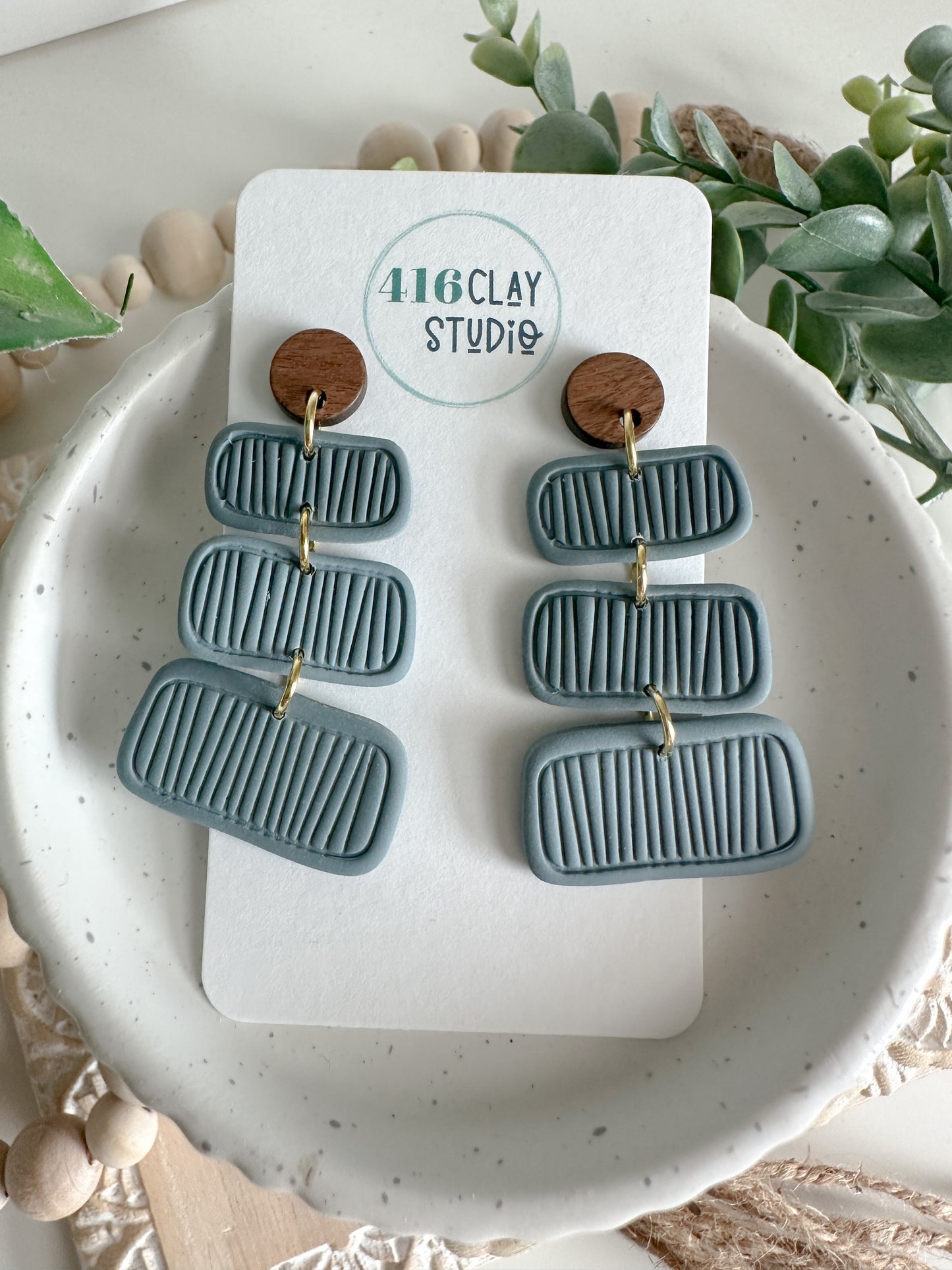 Textured Tide Earrings