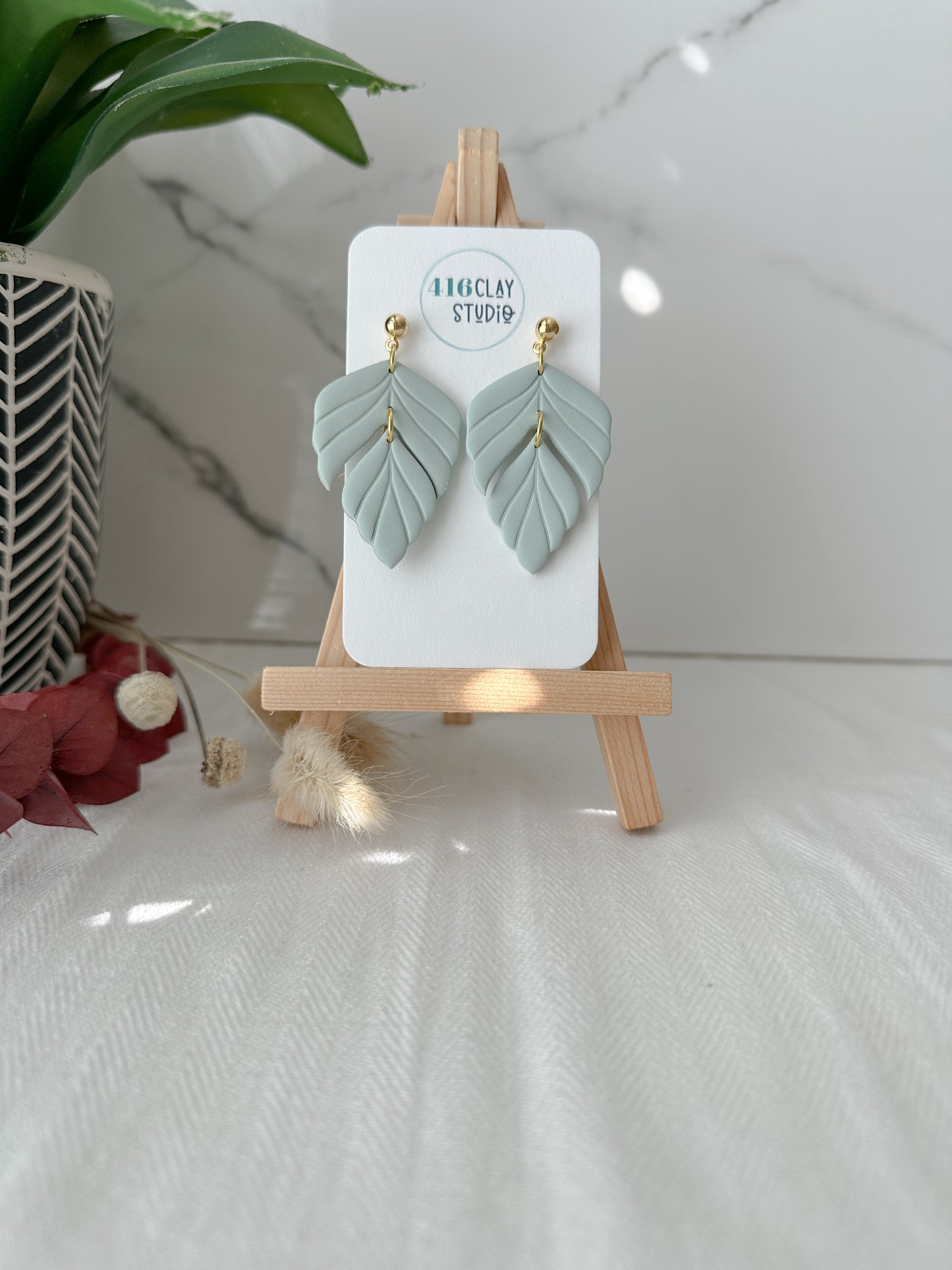 Botanical Dangle Earrings (4 color options)