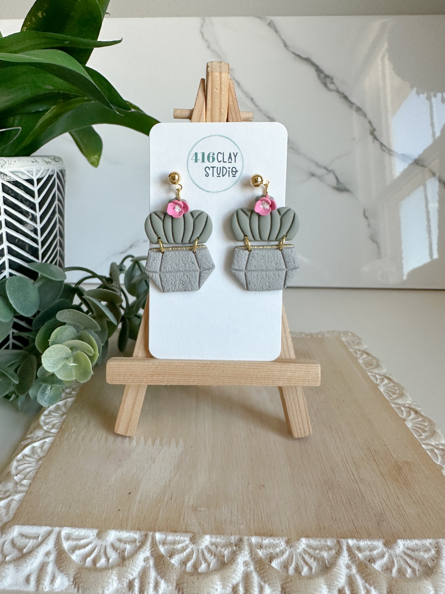 Barrel Cactus Earrings