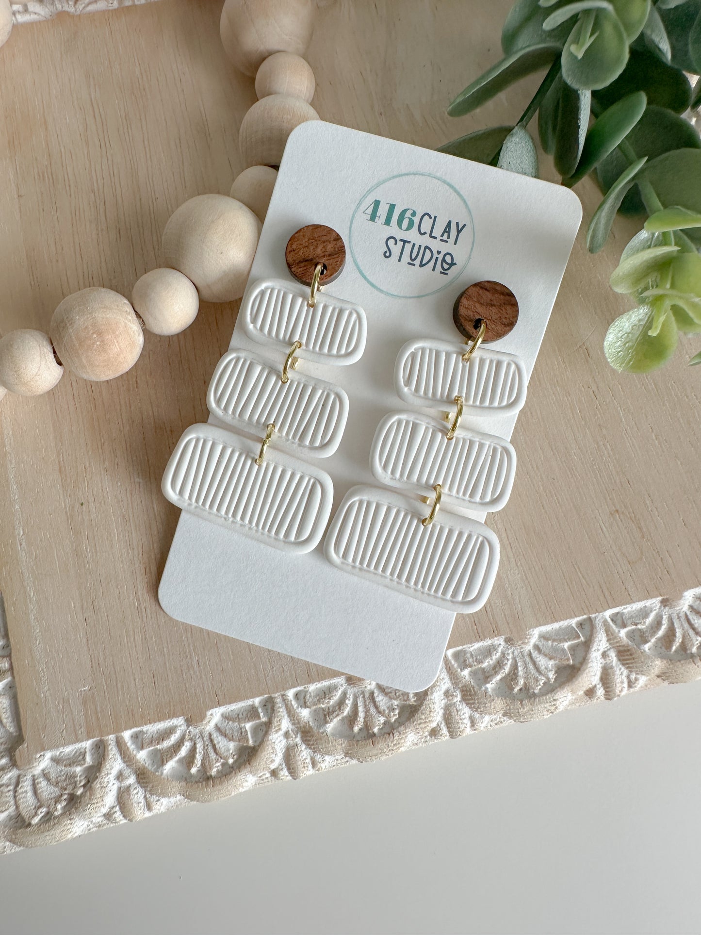Textured Tide Earrings