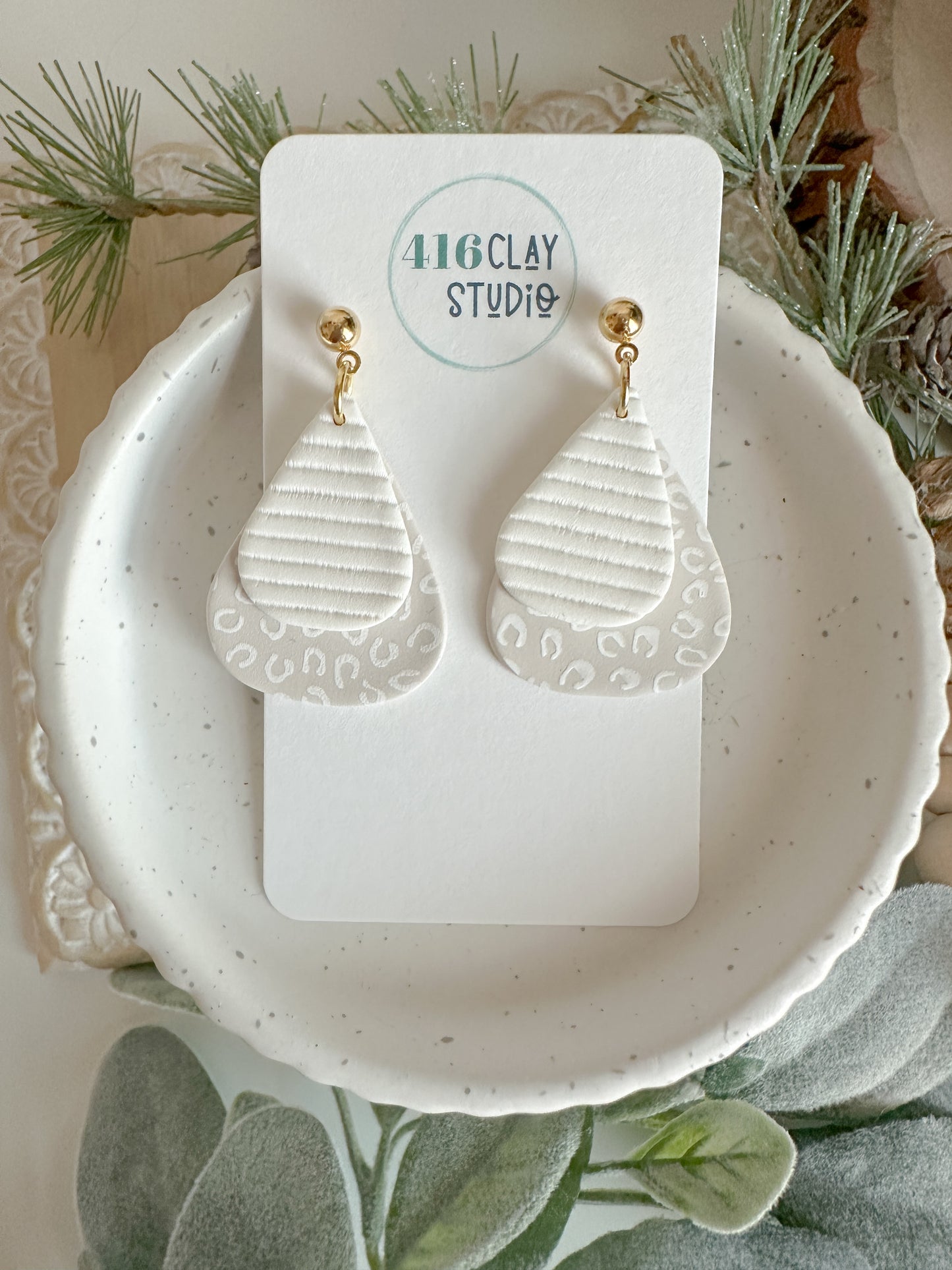 Layered Teardrop Earrings