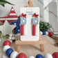 Red, White and Ribbon Flags