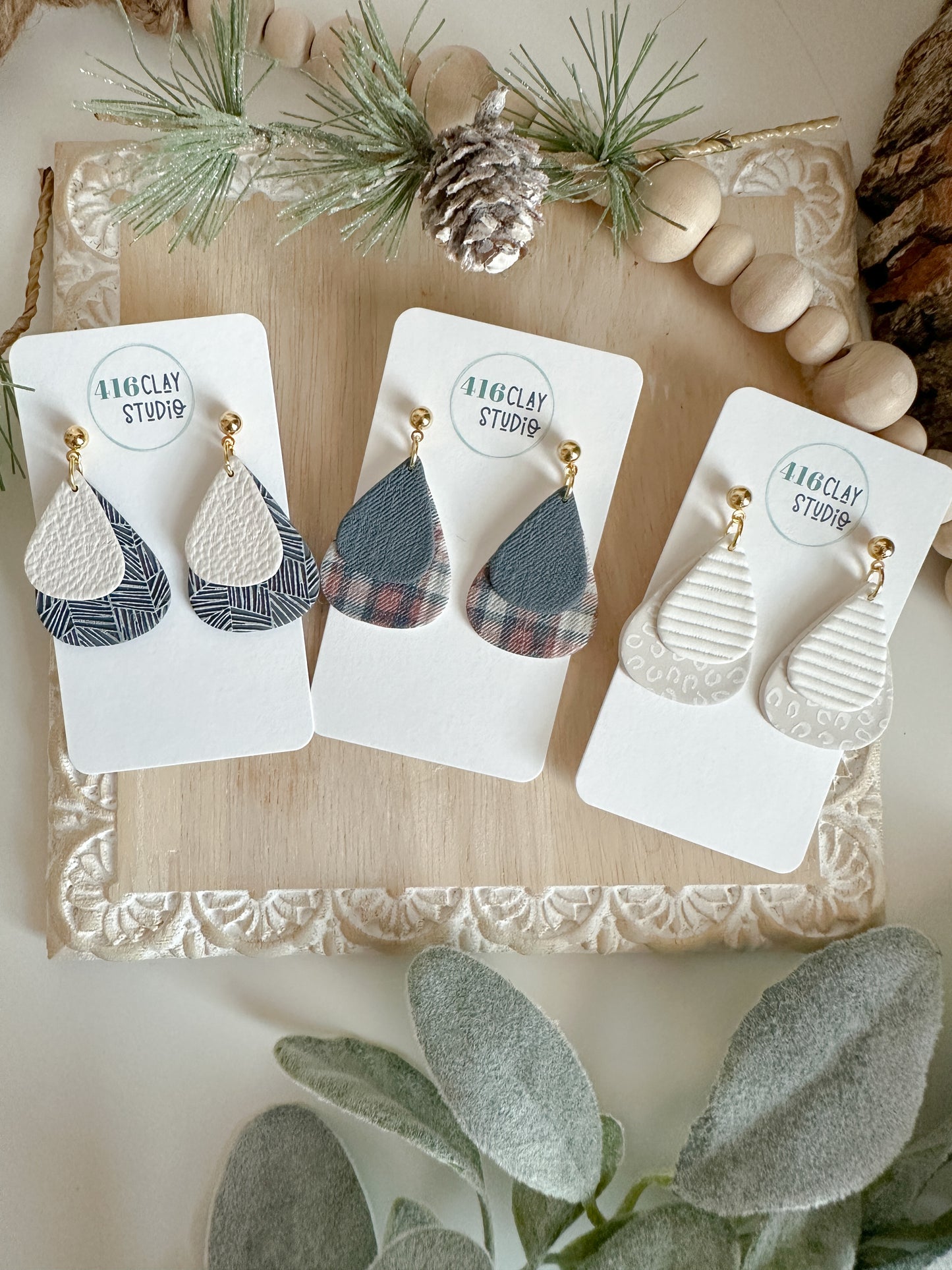 Layered Teardrop Earrings