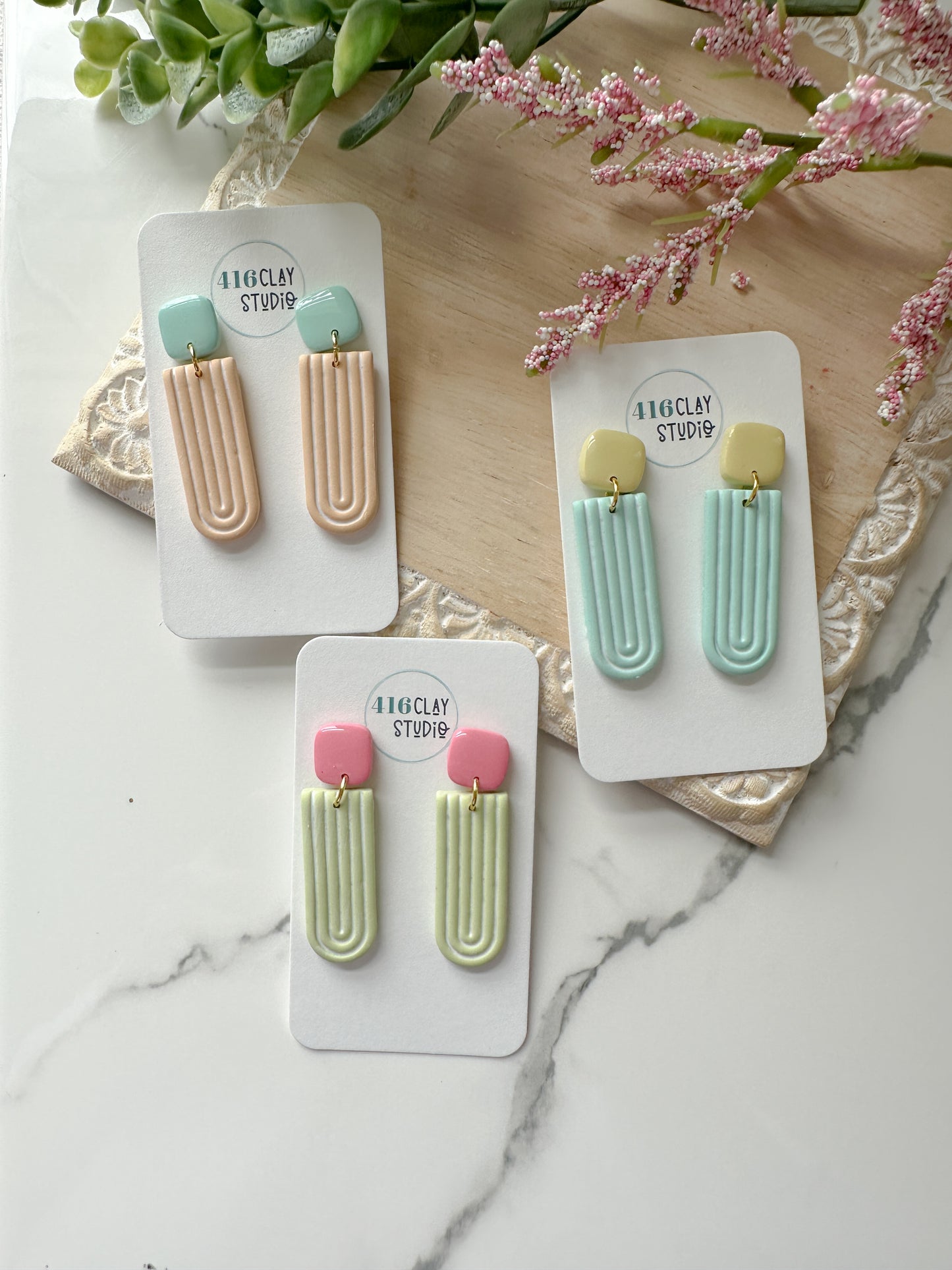 Long Arch Earrings (three color options)
