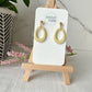 Hollow Teardrop Earrings (two sizes three color options)
