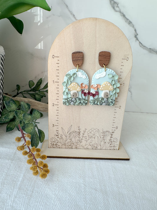 Mushroom Village Earrings