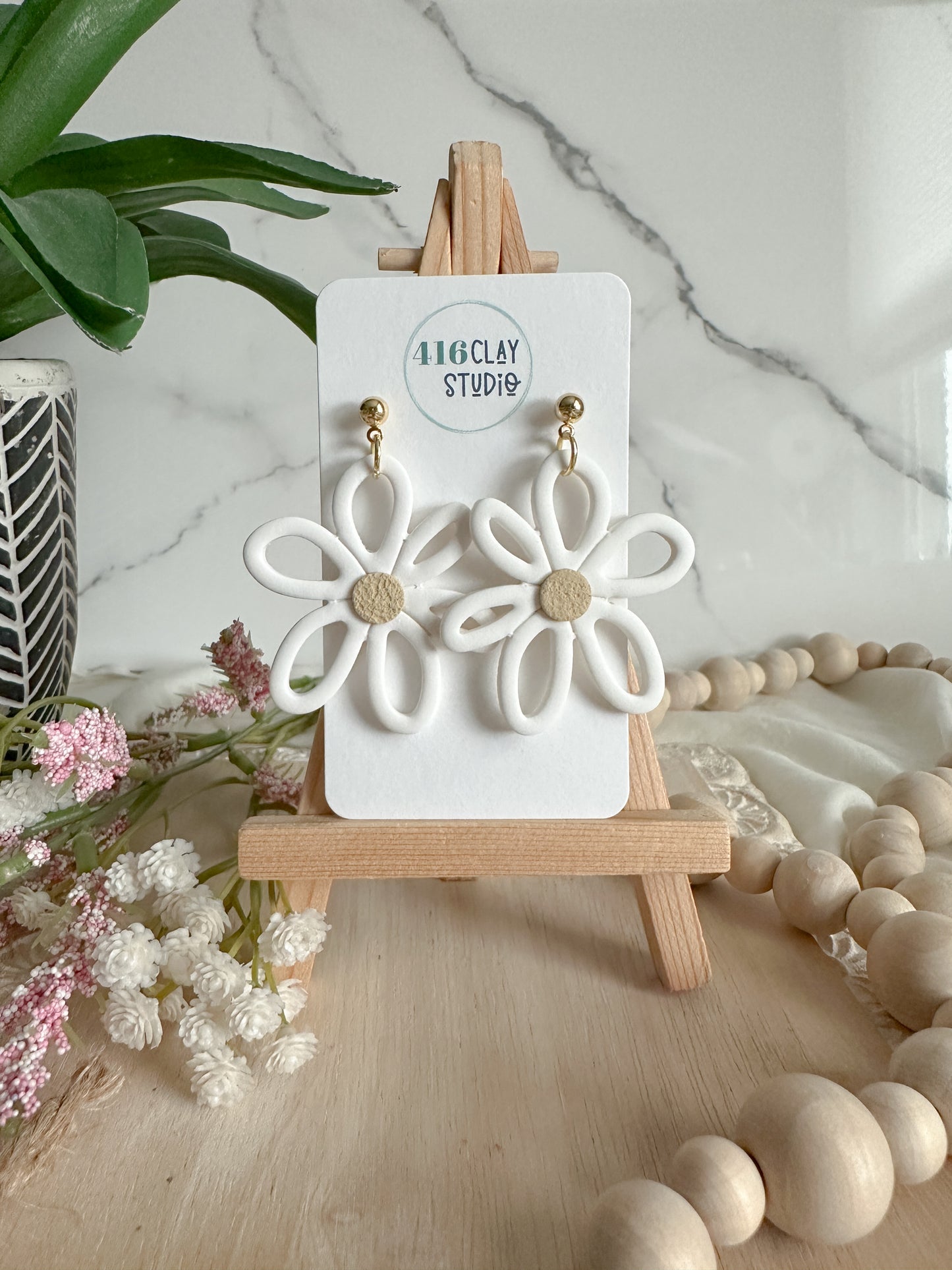 Big Daisy Earrings (two colors)