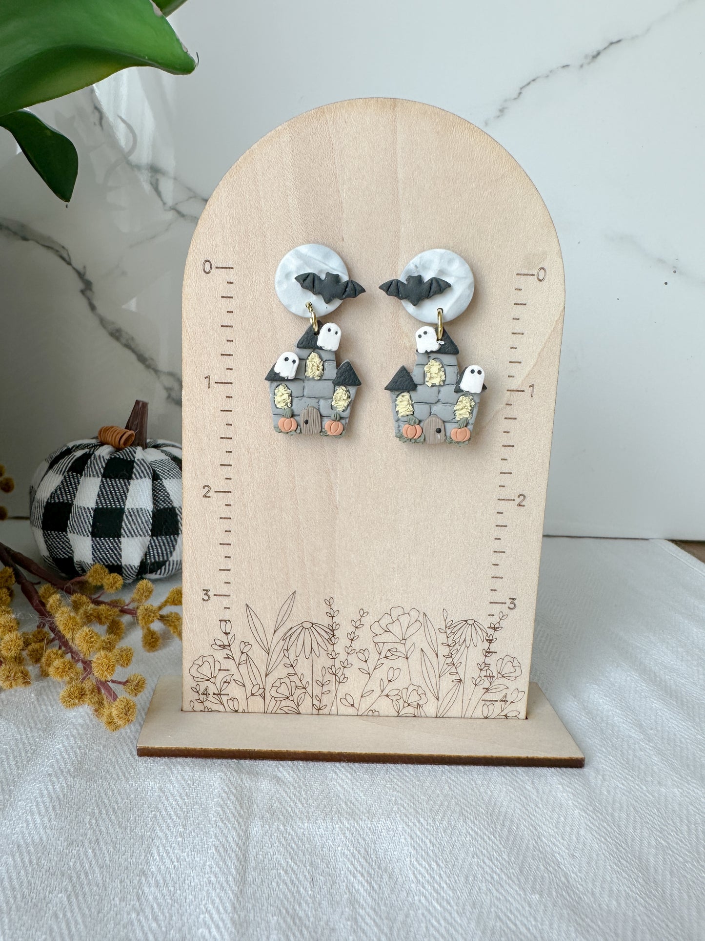 Spooky House Earrings