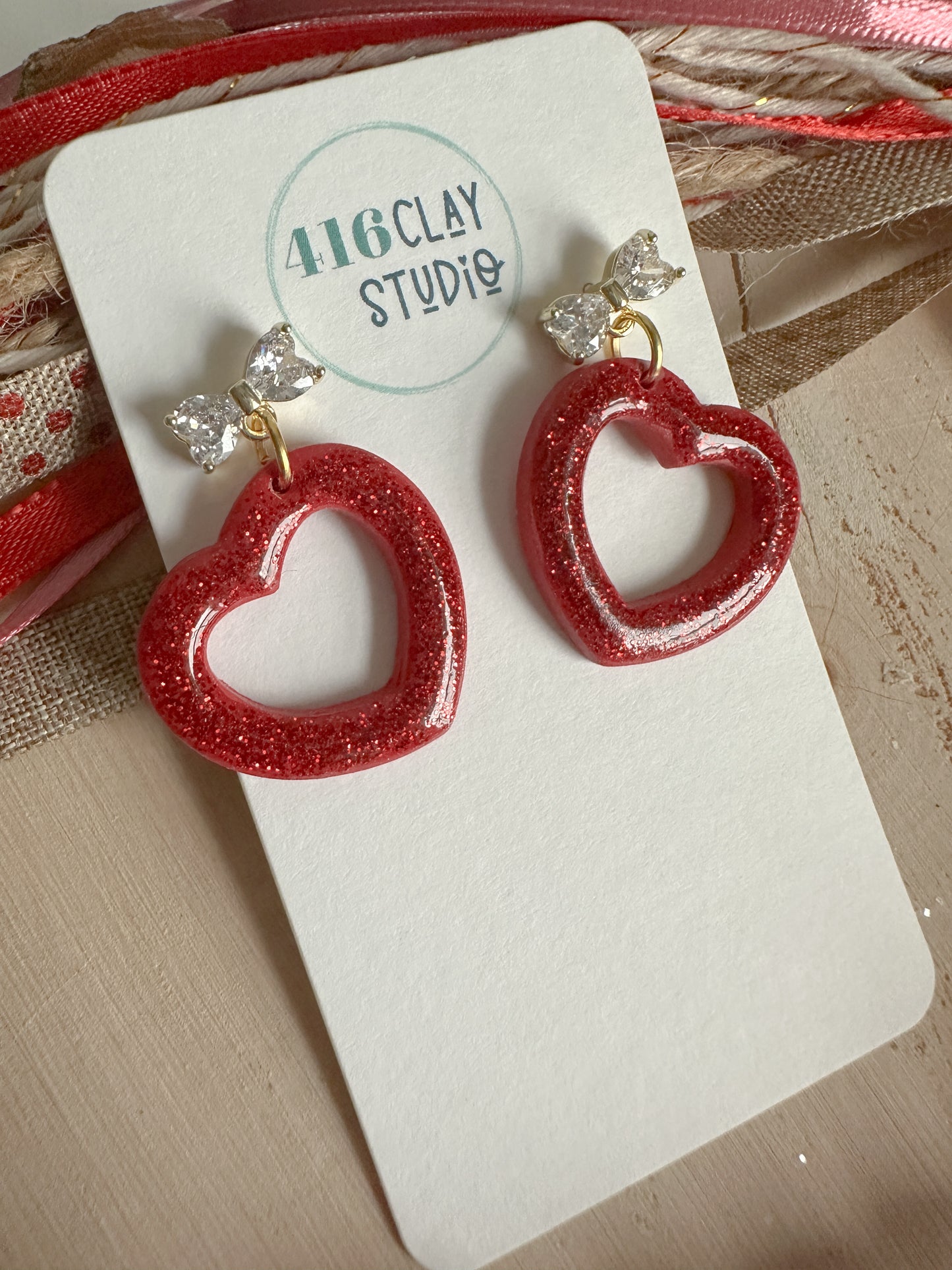 Hollow Heart Earrings