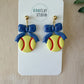 Softball Bow Earrings (multiple color options)