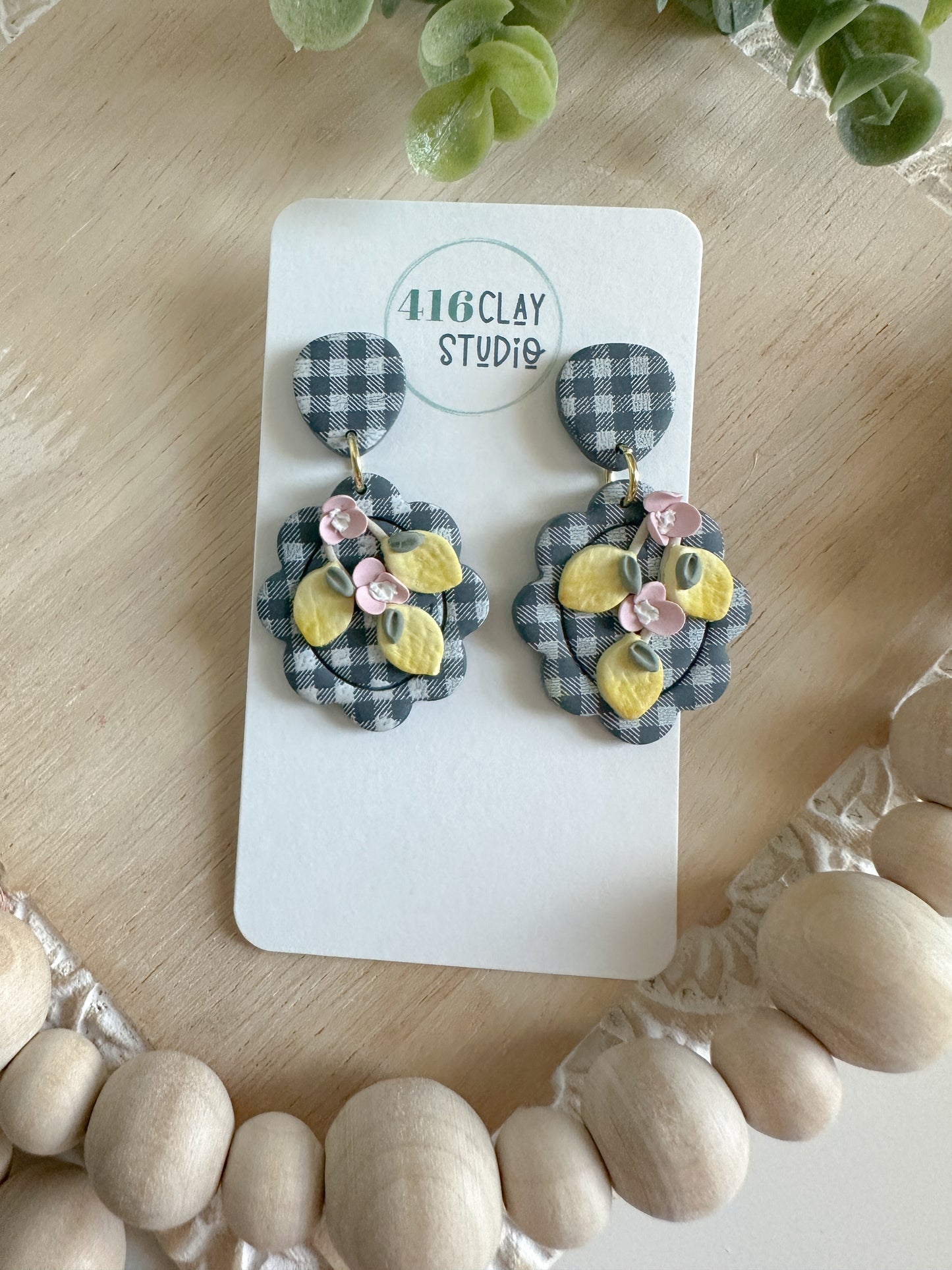 Lemon Picnic Earrings