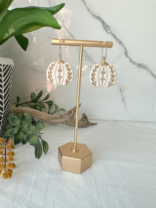 Embossed Pumpkin Hoops