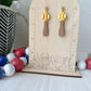 Bat & Ball Earrings (softball & baseball)