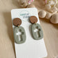 Cutout Cross Earrings (three color options)
