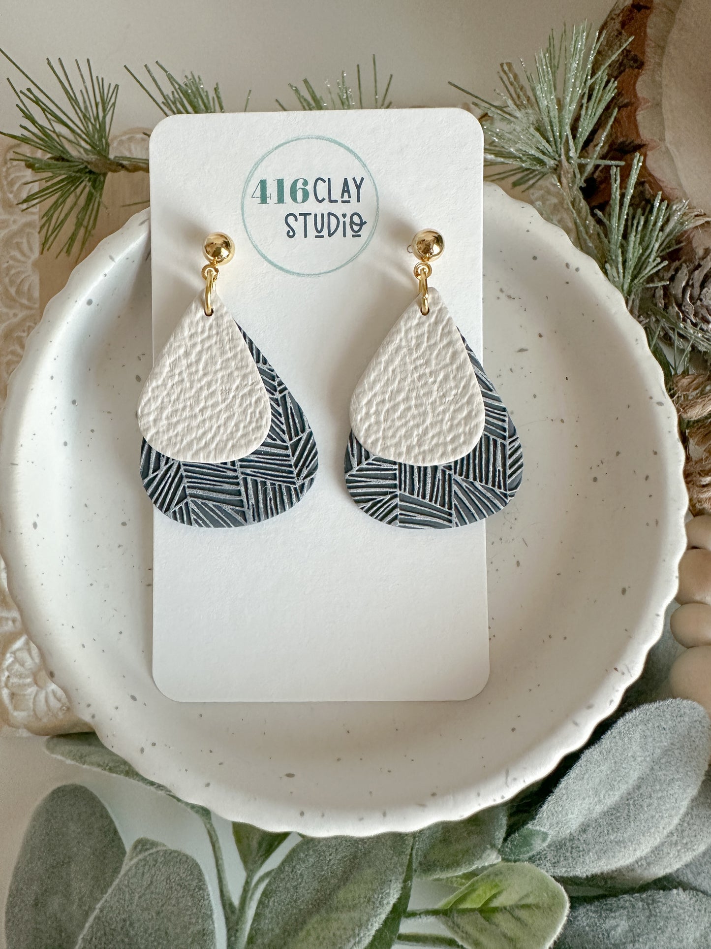 Layered Teardrop Earrings