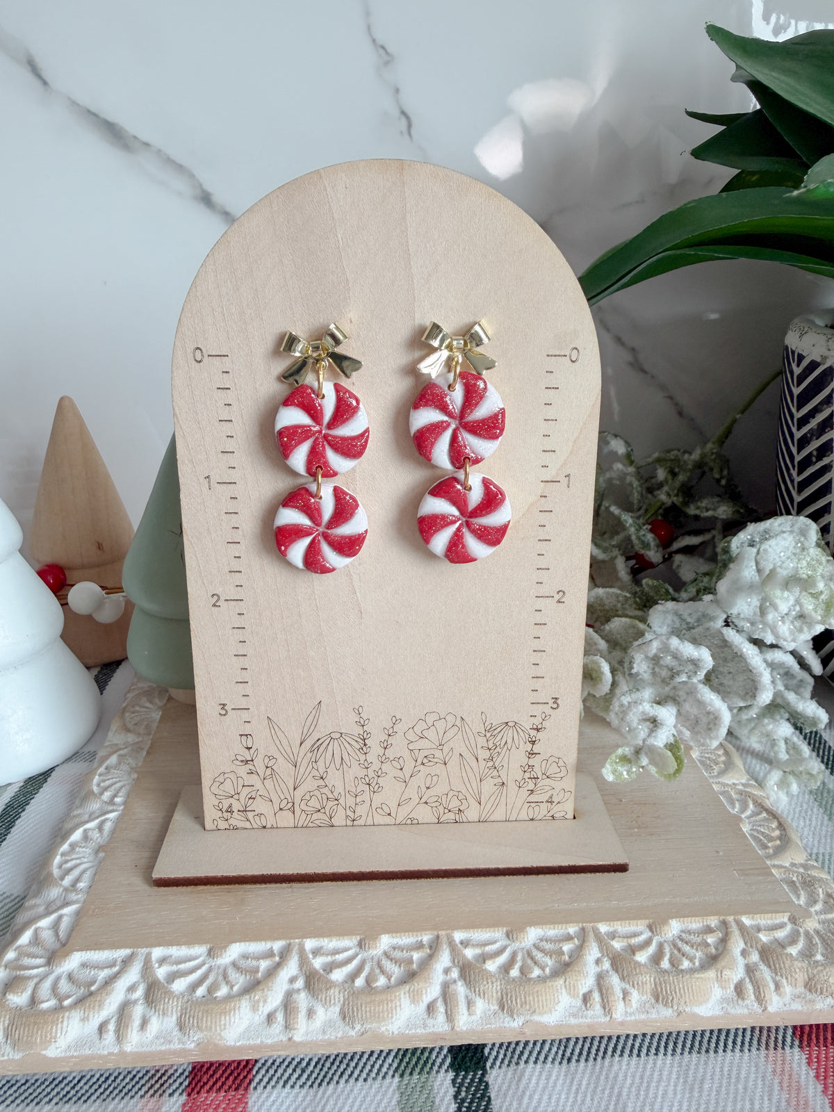 Peppermint Candy Earrings