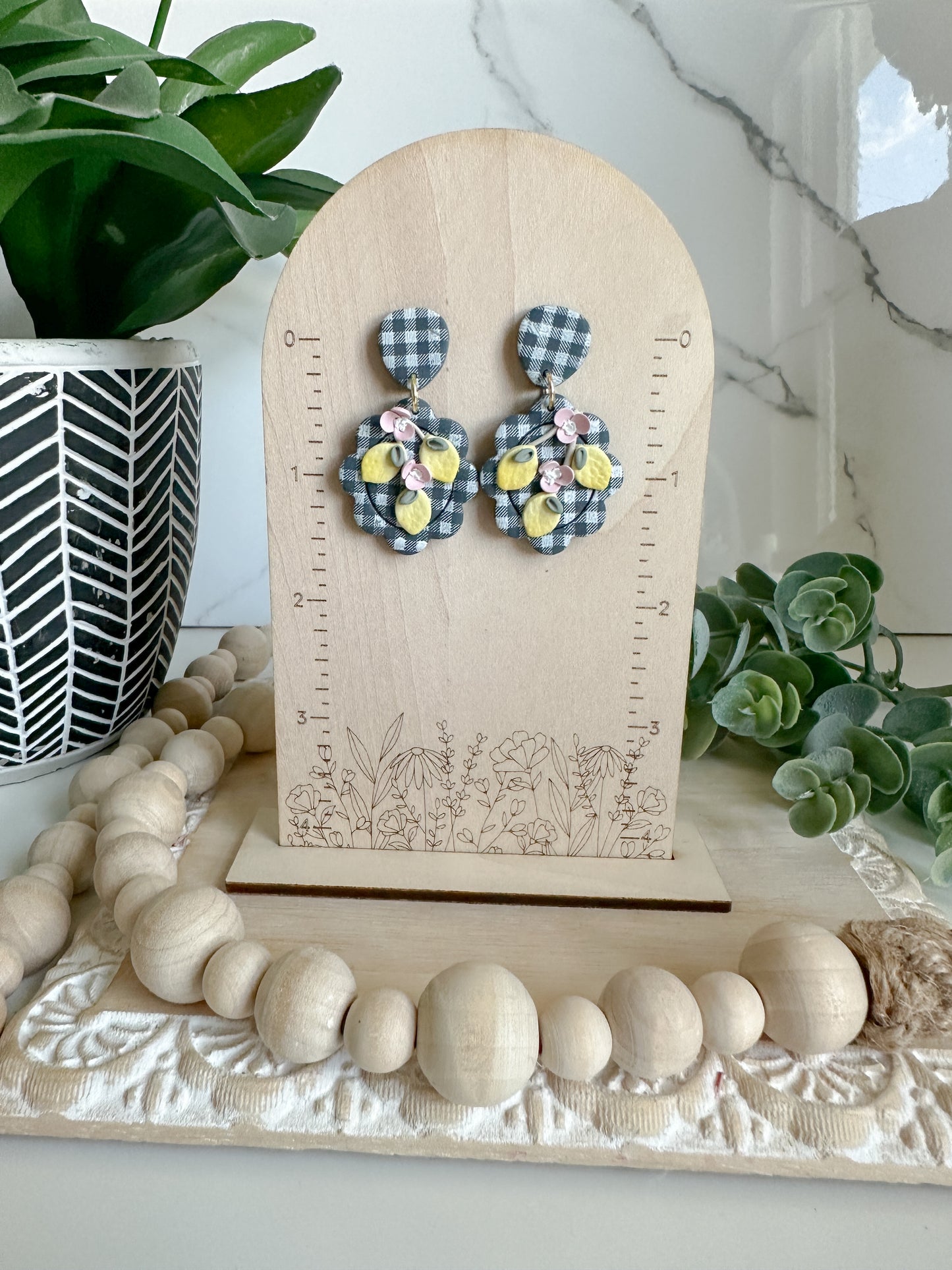 Lemon Picnic Earrings