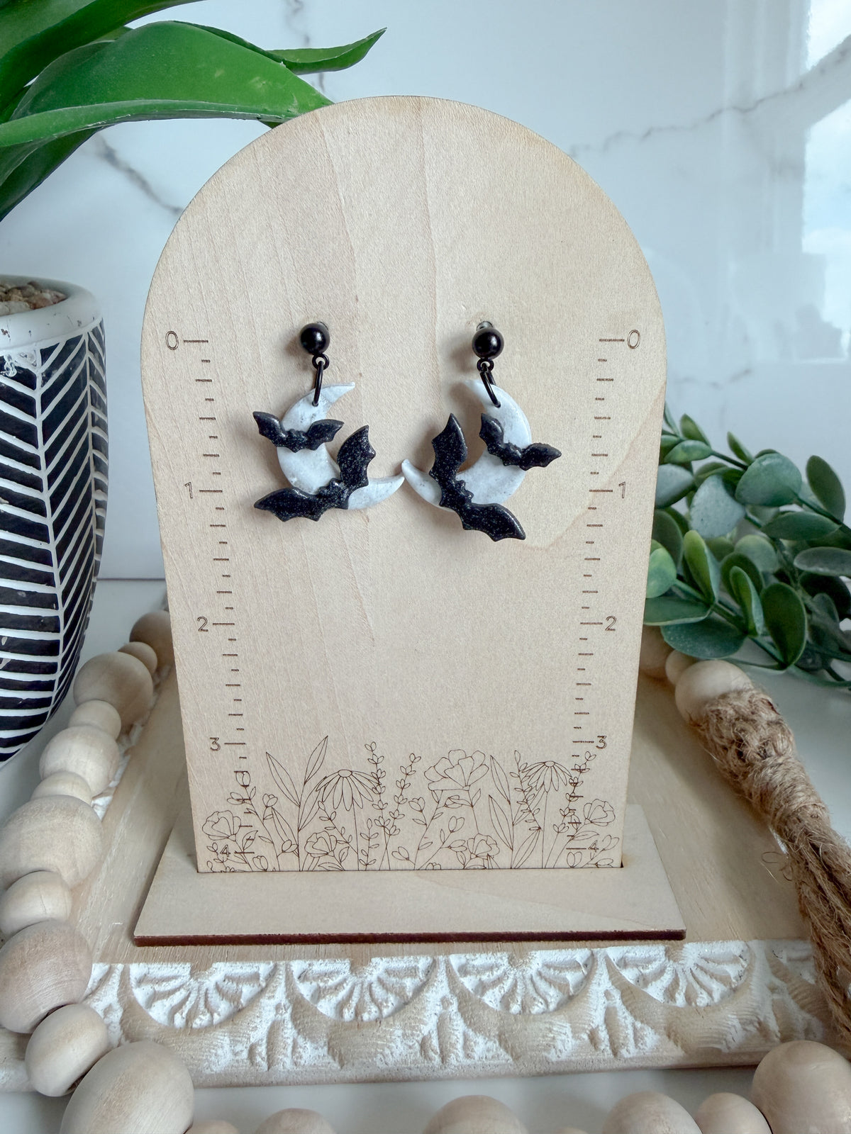 Halloween Night Moon Earrings