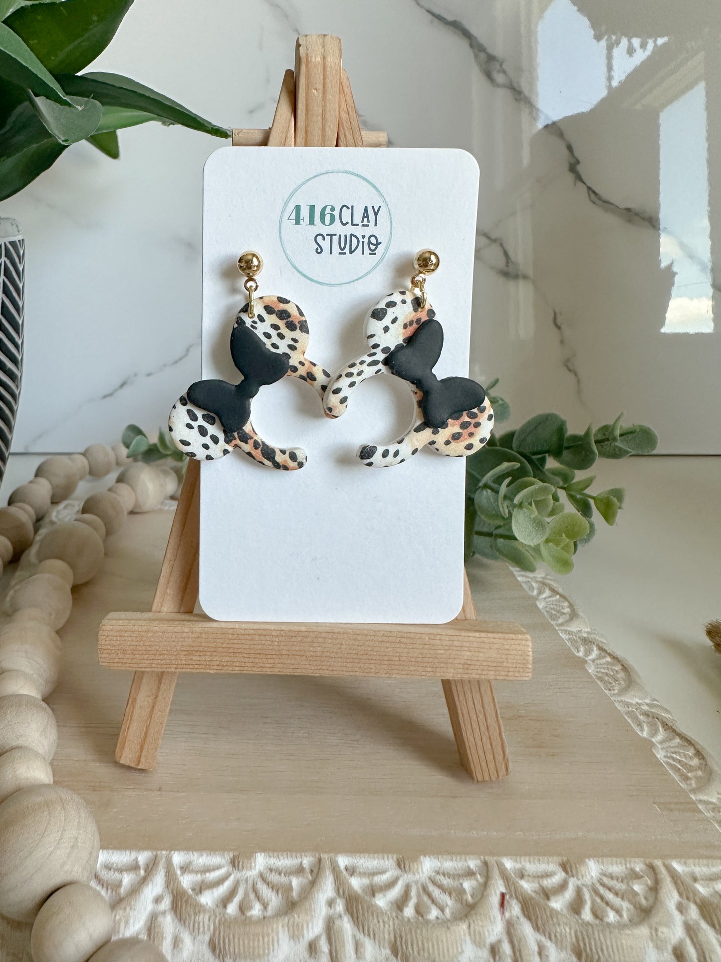 Cheetah Mouse Ear Headband