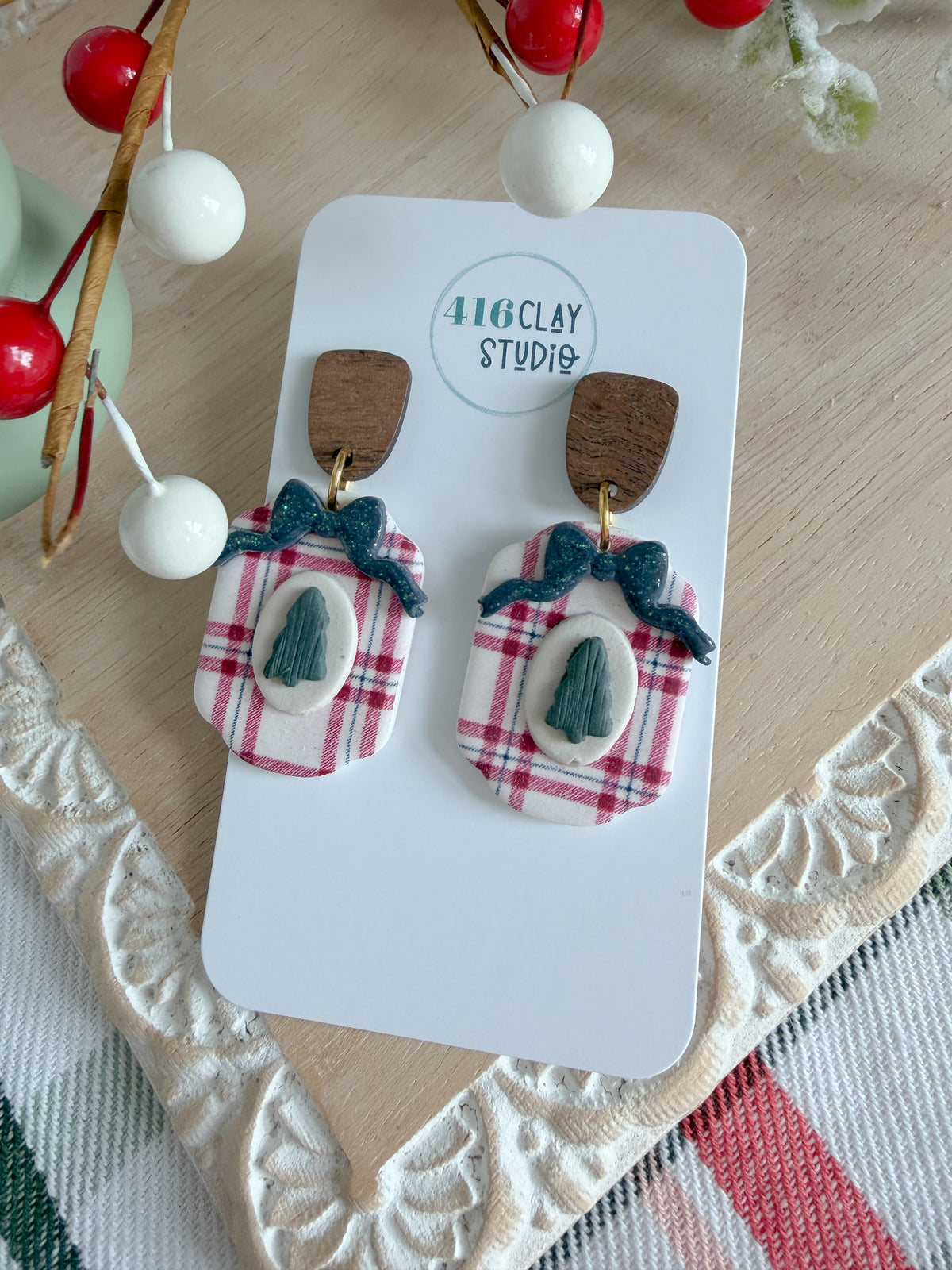 A Contry Christmas Earrings