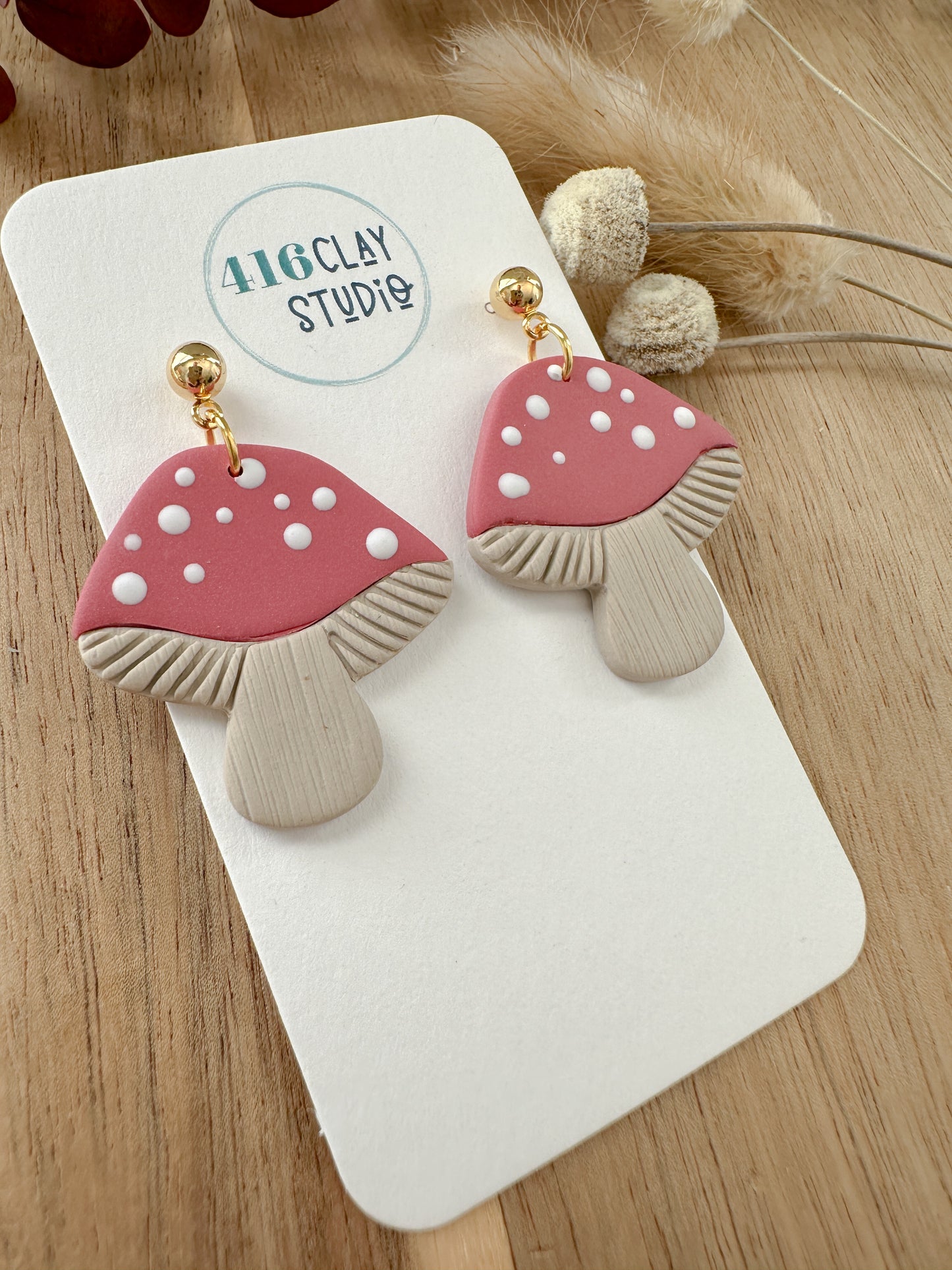 Mushroom Earrings