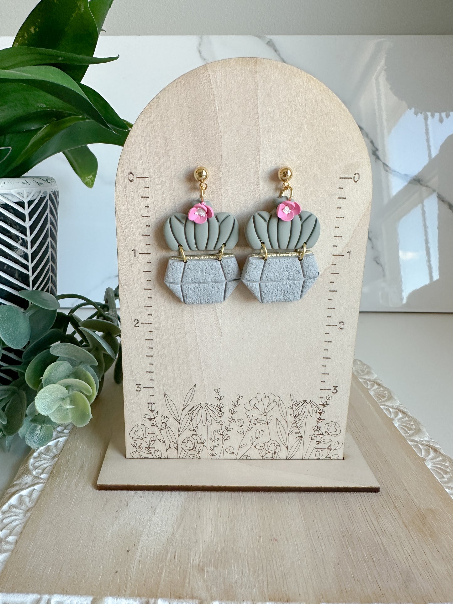 Barrel Cactus Earrings