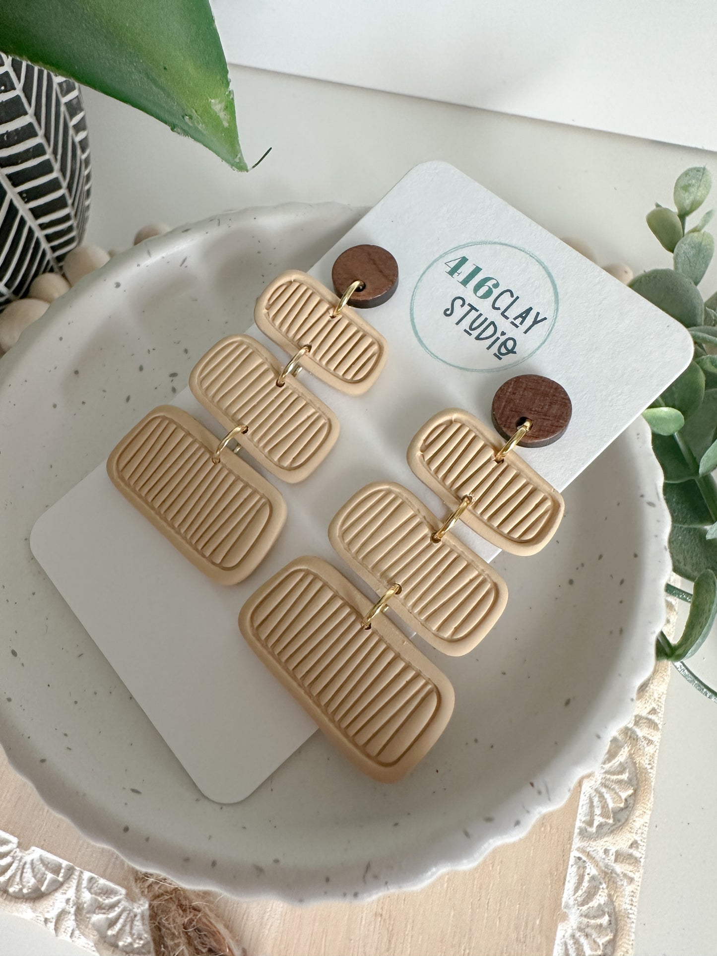 Textured Tide Earrings