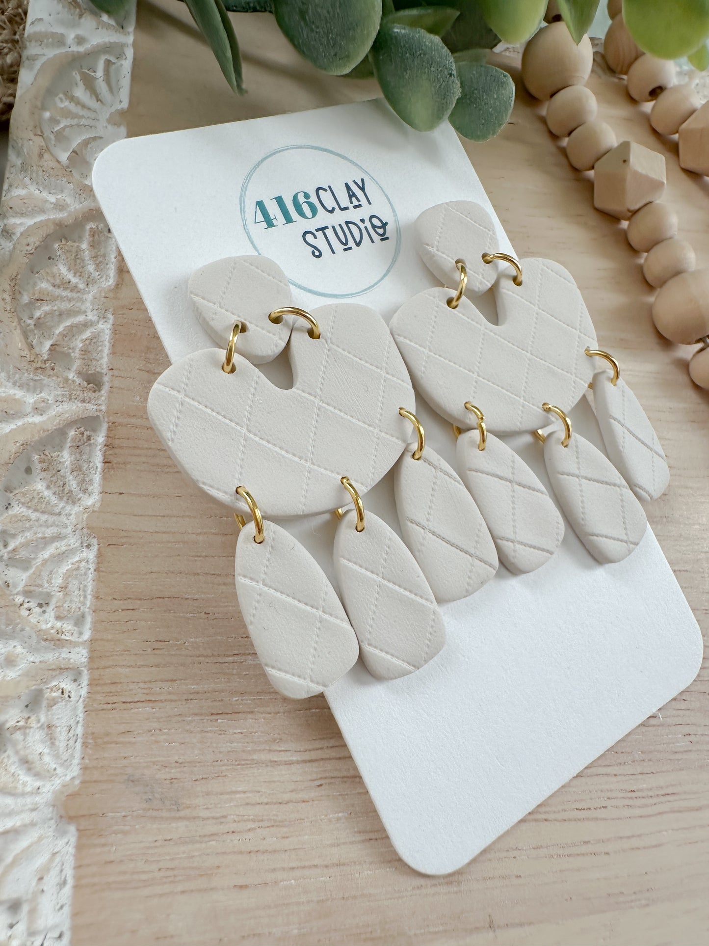 Neutral Dangle Earrings