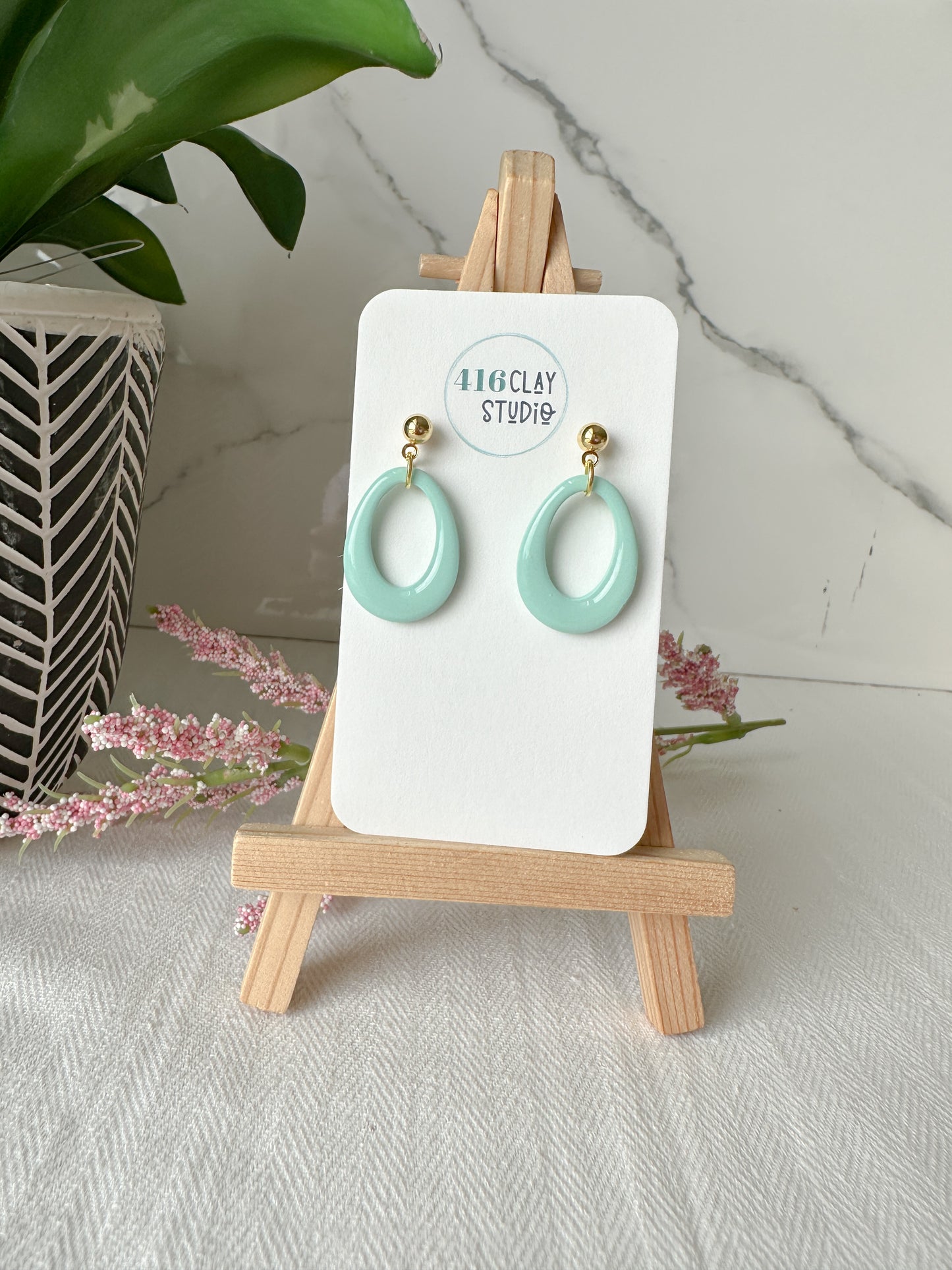 Hollow Teardrop Earrings (two sizes three color options)