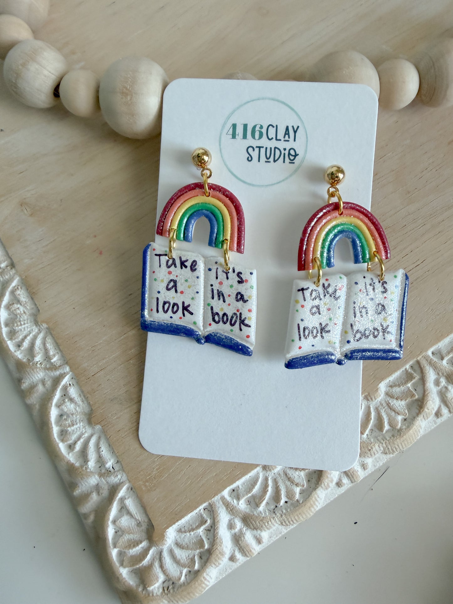 Let's Read Earrings