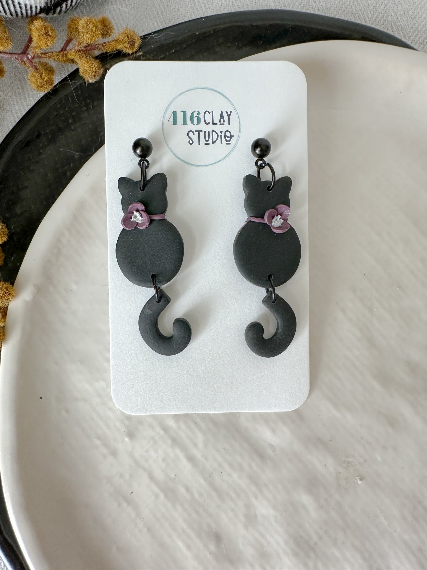 Halloween Cat Earrings