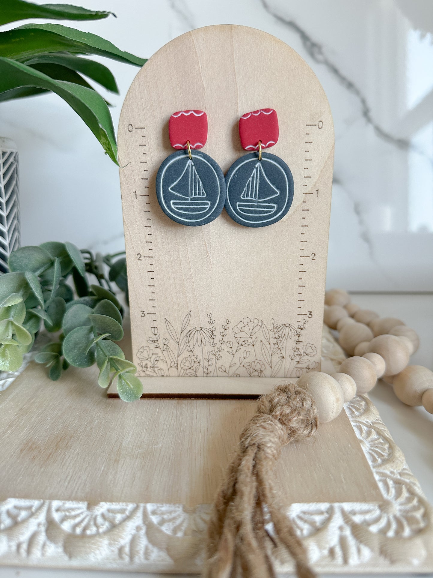 Coastal Sailboat Earrings