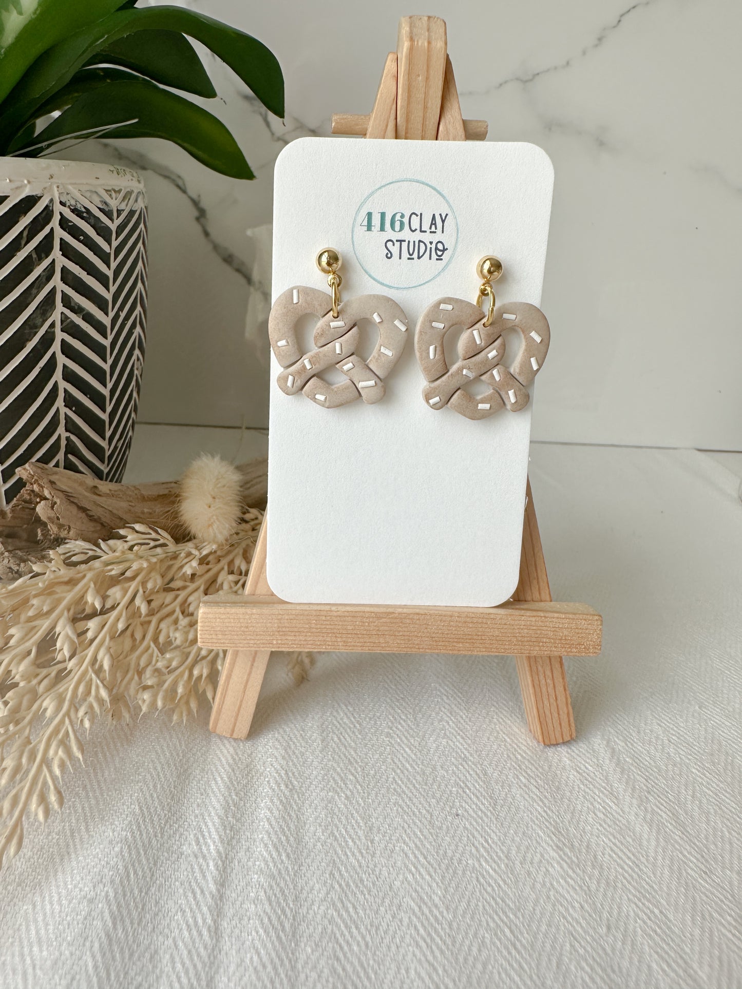Pretzel Earrings