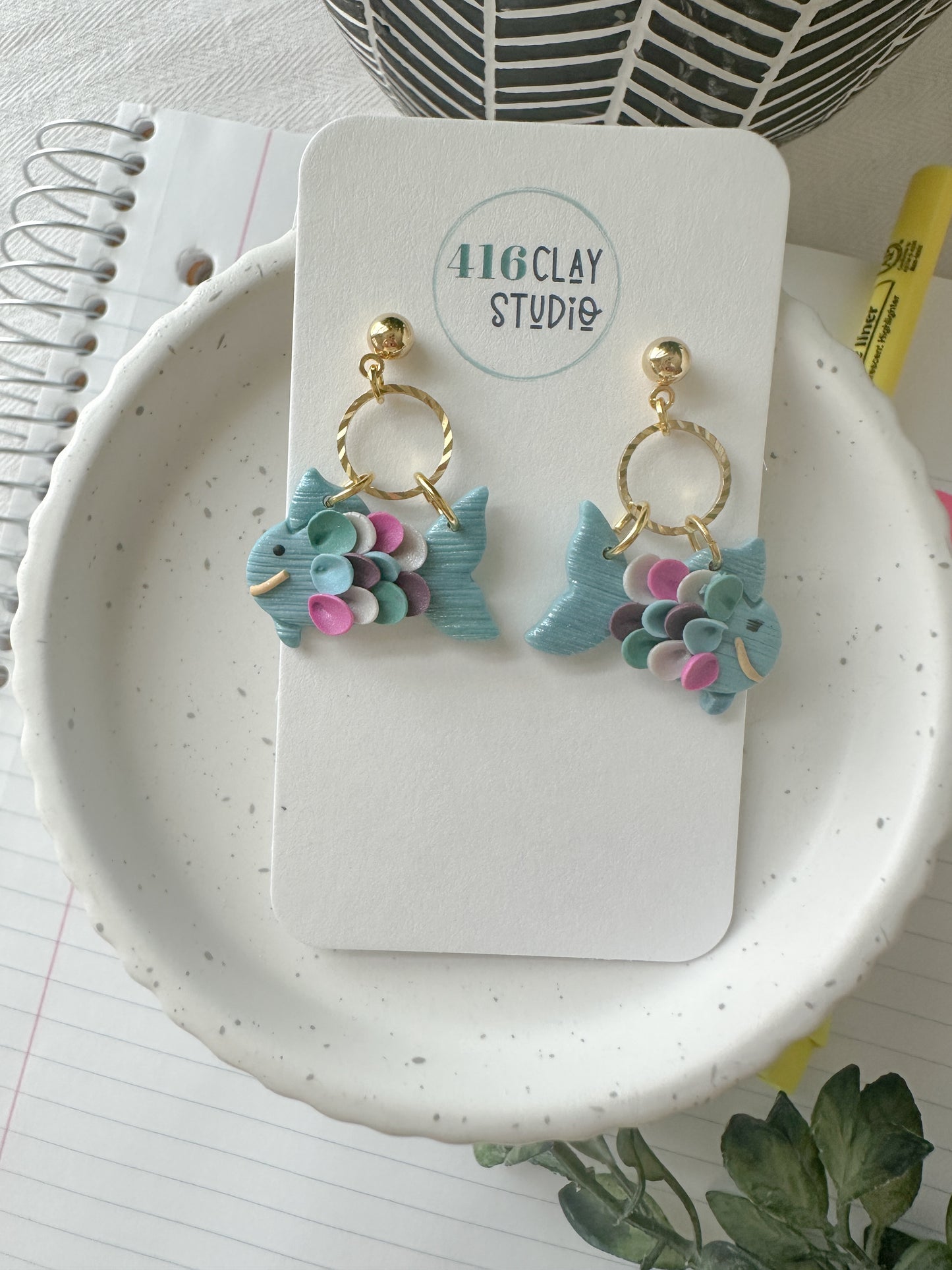 The Rainbow Fish Earrings