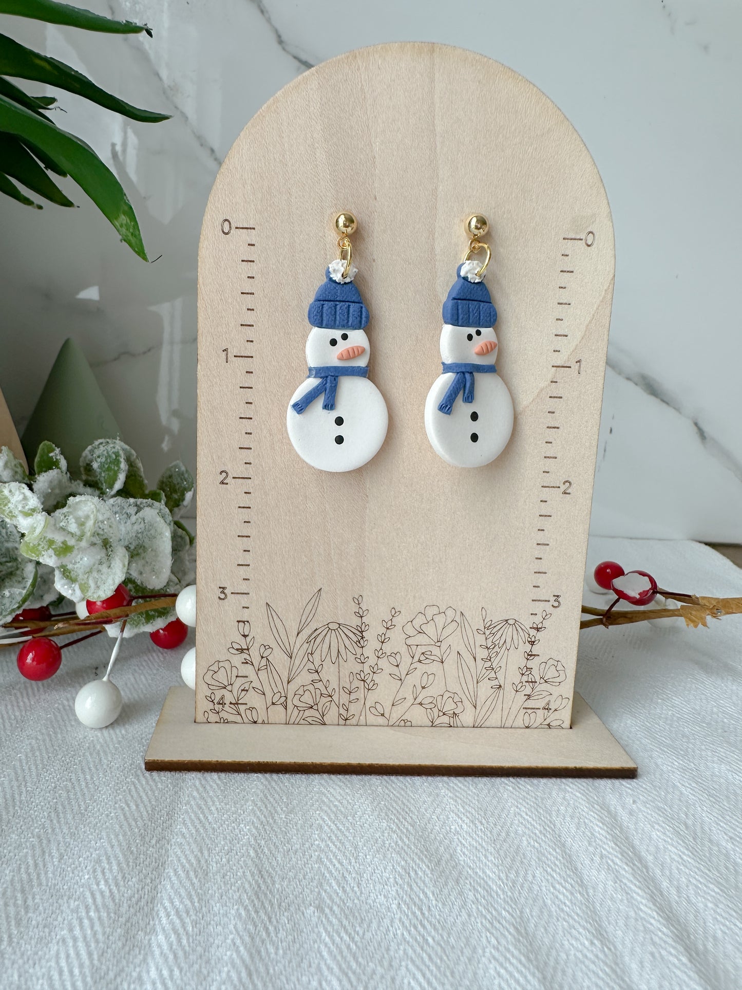 Cool Snowman Earrings