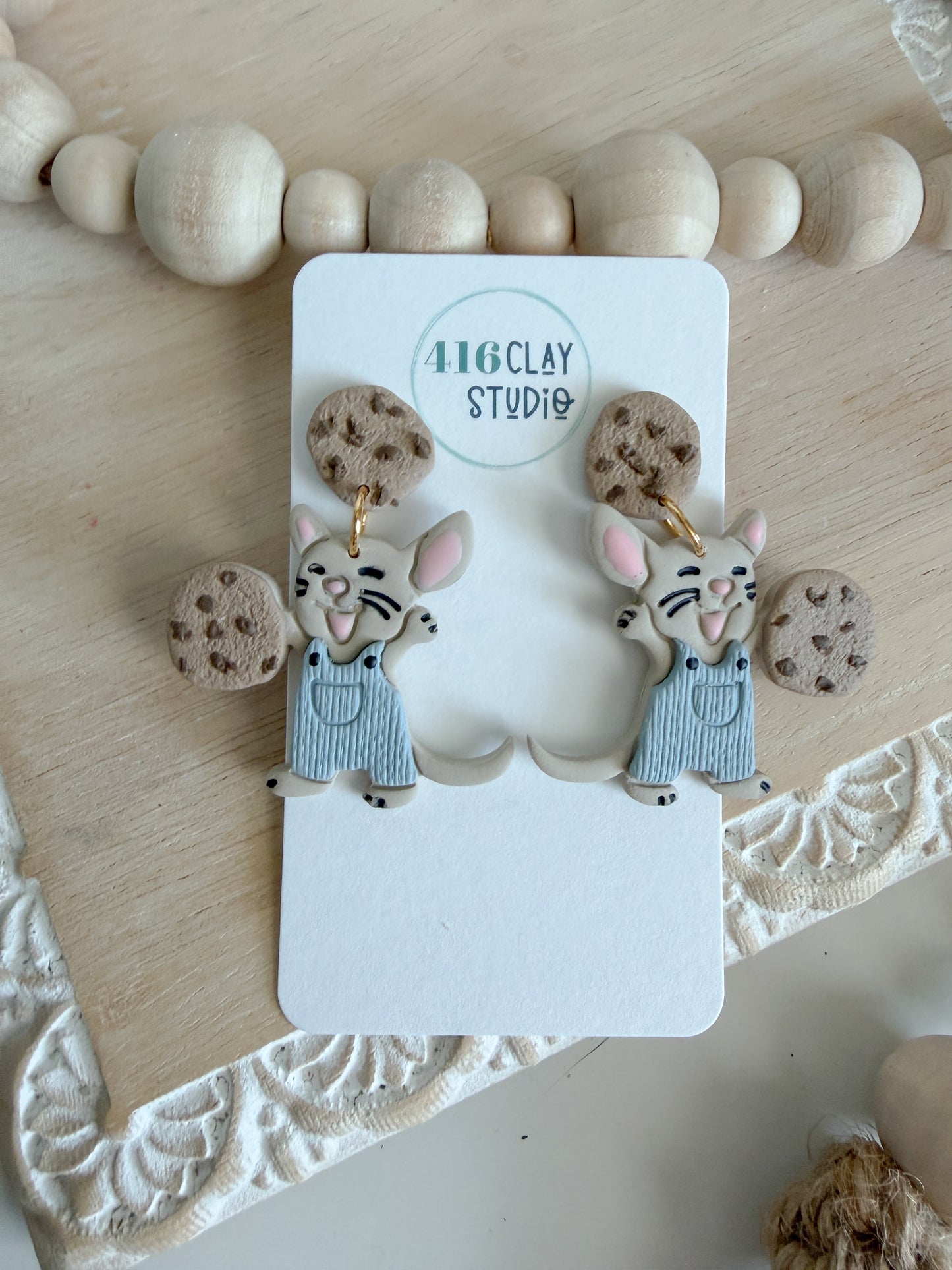 The Curious Mouse Earrings