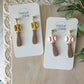Bat & Ball Earrings (softball & baseball)