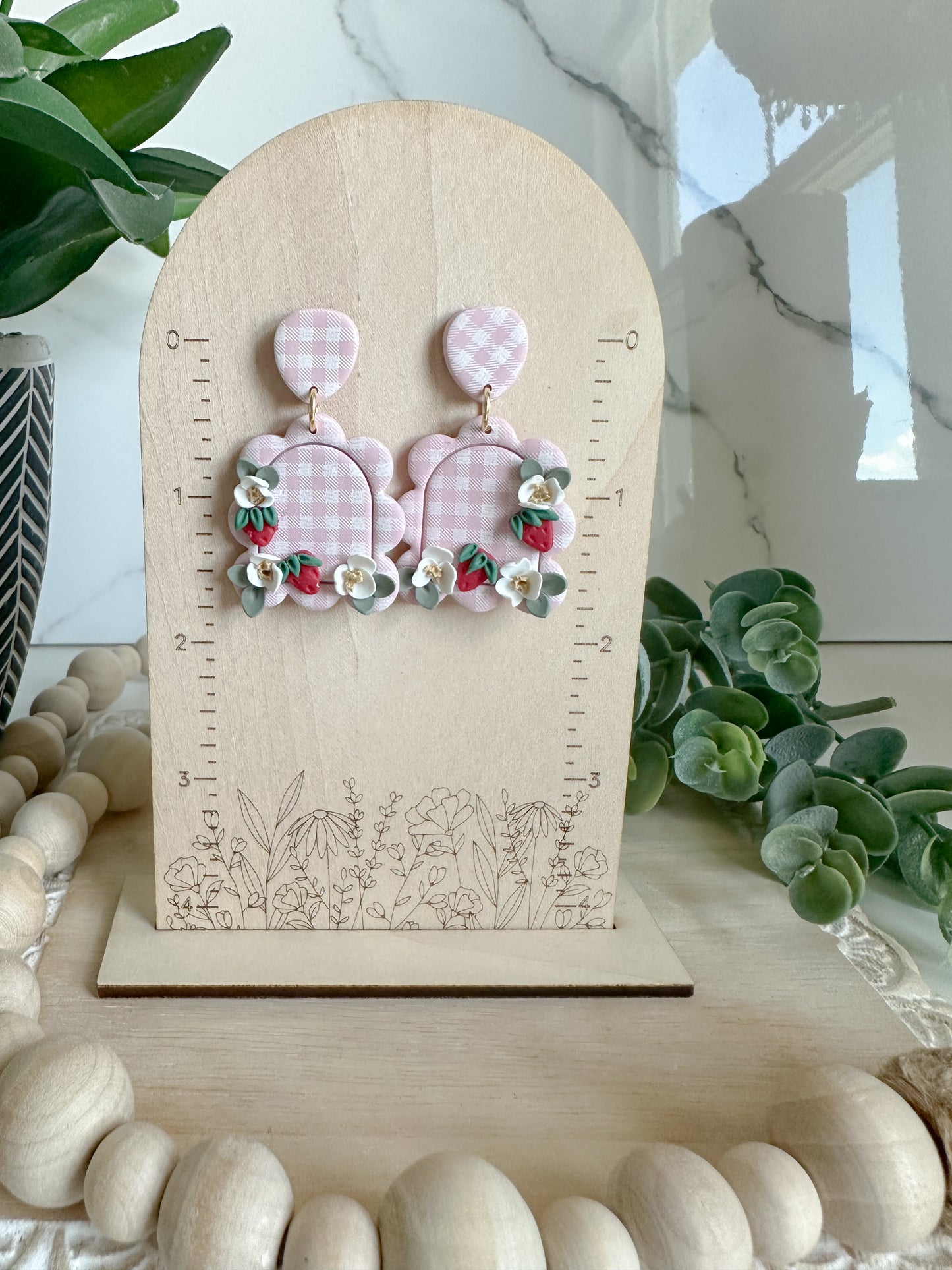 Strawberry Picnic Earrings